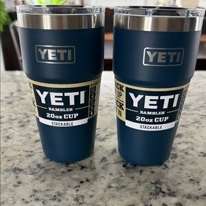 Yeti Rambler 20oz Stackable Cup - Navy